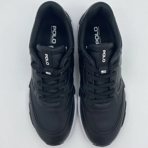 NWT Polo Ralph Lauren Men's Jogger Leather-Panel Sneakers Size 10 - Picture 7 of 11